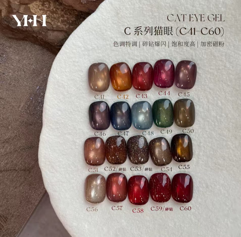 YHH C1-C60 Four Seasons Cat Eye Gel - individual 5g