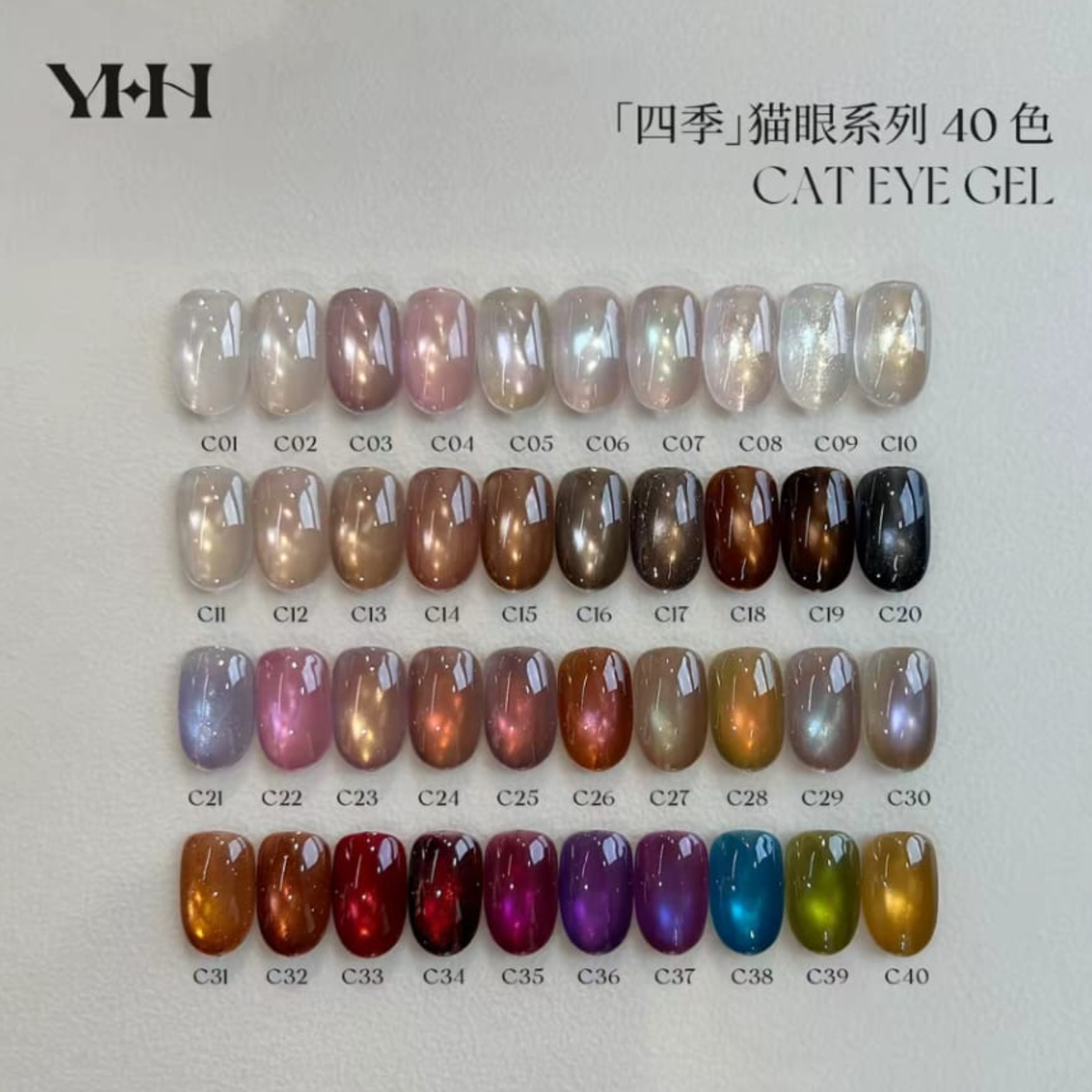 YHH C1-C60 Four Seasons Cat Eye Gel - individual 5g